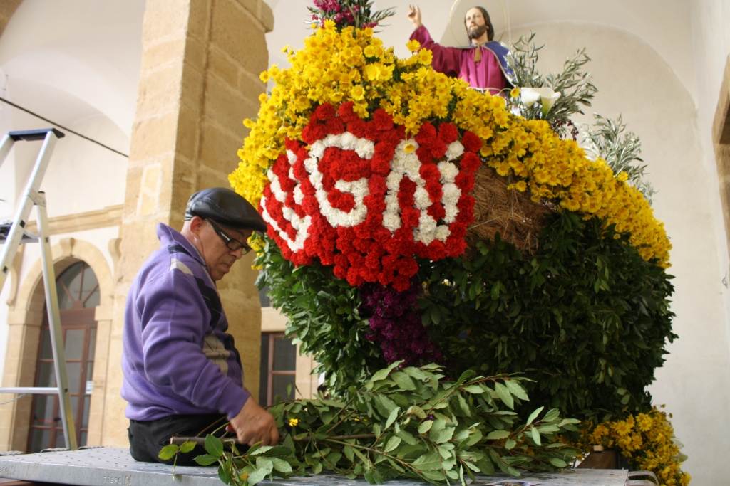 una fase dell'allestimento